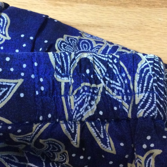 6 Tanner boho royal blue print pants - Picture 14 of 16